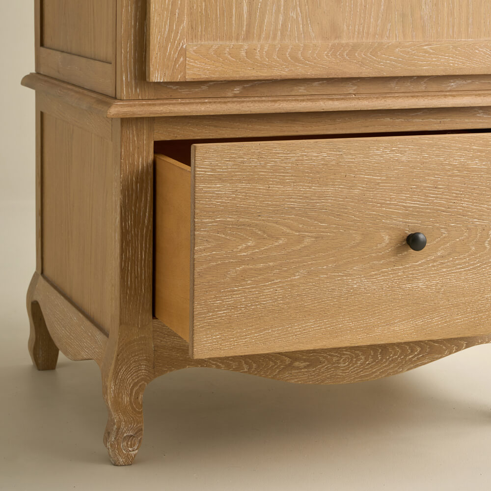 Sienna Beau 1 Door Wardrobe, Weathered Oak